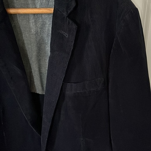 𝅺J.CREW Mens Navy Classic Corduroy Blazer Jacket Slim Fit M - Picture 7 of 16
